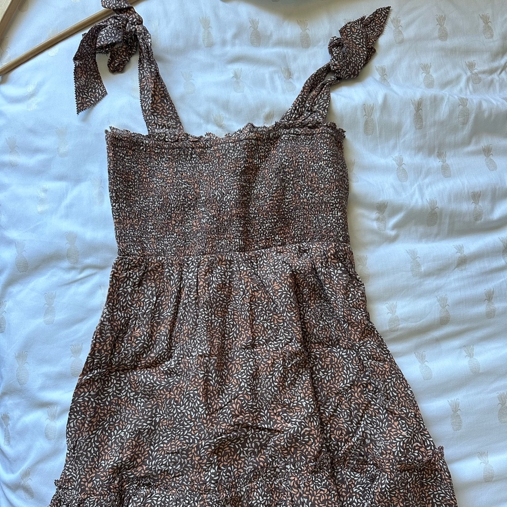 Aerie Floral dress with cute ribbon strap, size medium